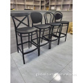 Modern Stackable Club Polypropylene Bar Chair PP Plastic Barstool Commercial Kitchen Bar Chairs Bar Supplier